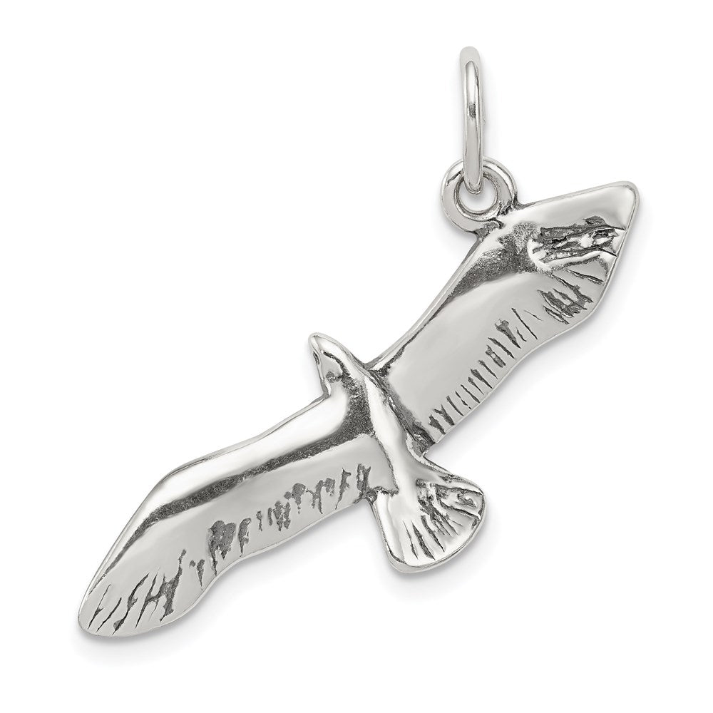 Casted;Polished;3-D;Antique finish;Sterling silver
