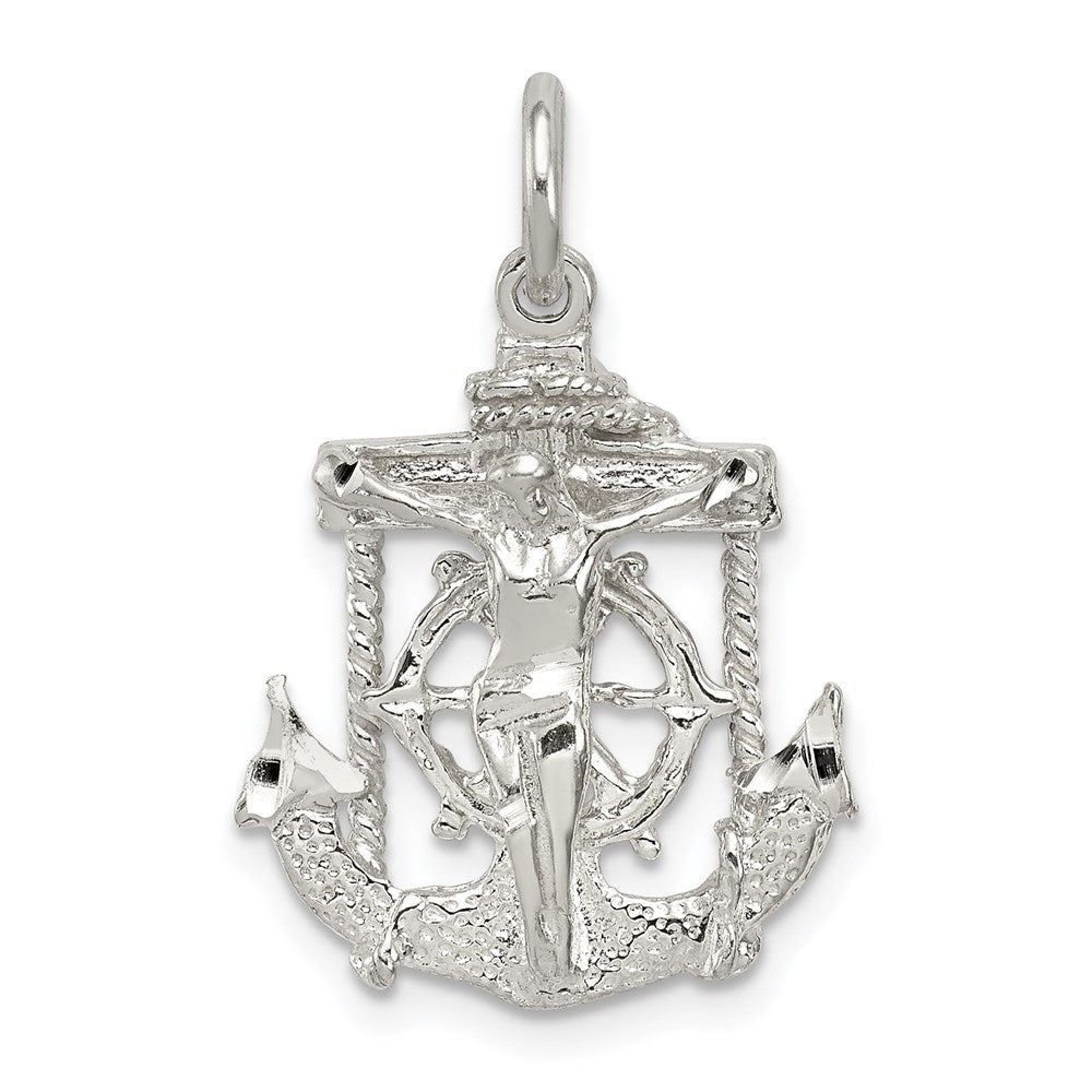 Solid;Casted;Diamond-cut;Polished;Sterling silver