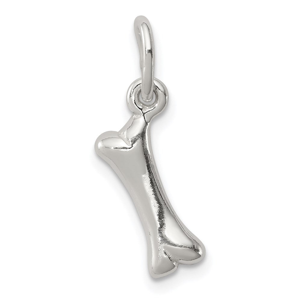 Polished;3-D;Sterling silver