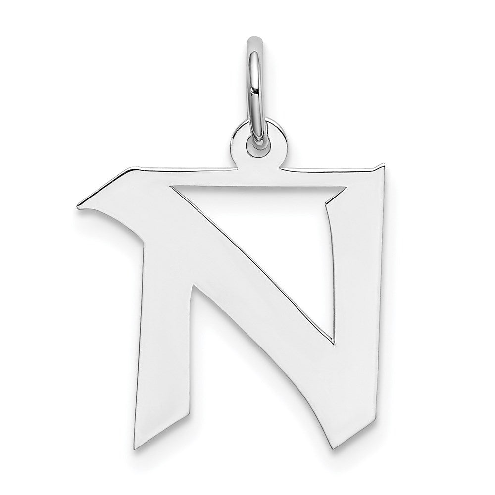 Solid;Casted;Polished;Sterling silver;Fits up to 3mm