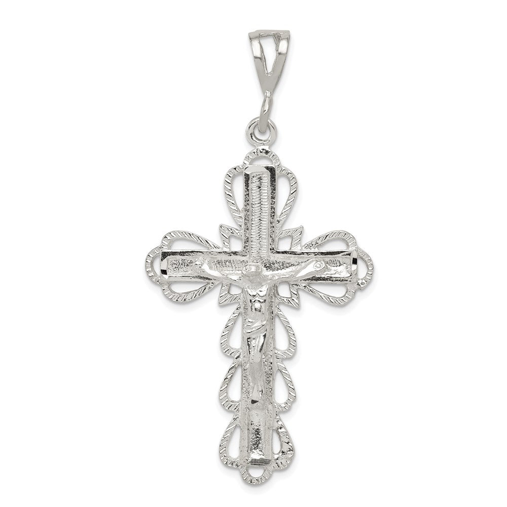 Solid;Casted;Diamond-cut;Polished;Sterling silver