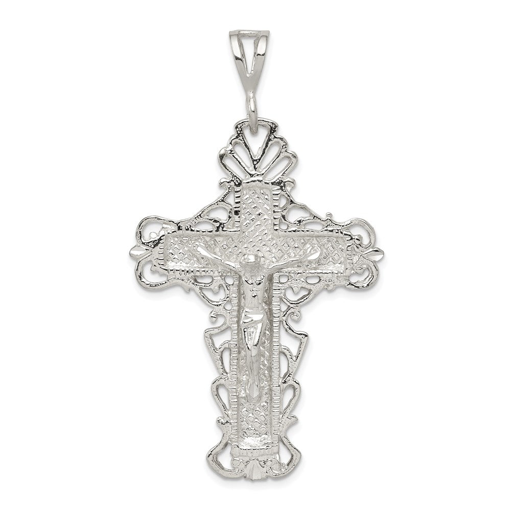 Solid;Casted;Diamond-cut;Polished;Sterling silver