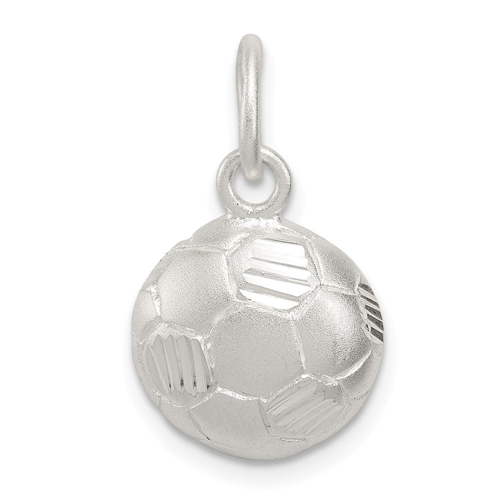 Casted;Diamond-cut;Satin;Open back;Sterling silver;Textured back