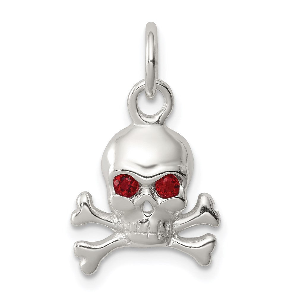 Solid;Polished;Open back;Sterling silver;CZ