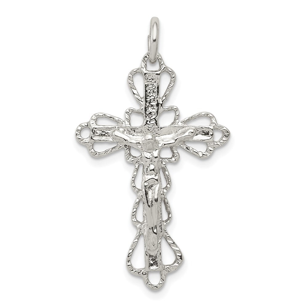 Solid;Casted;Polished;Sterling silver;Textured