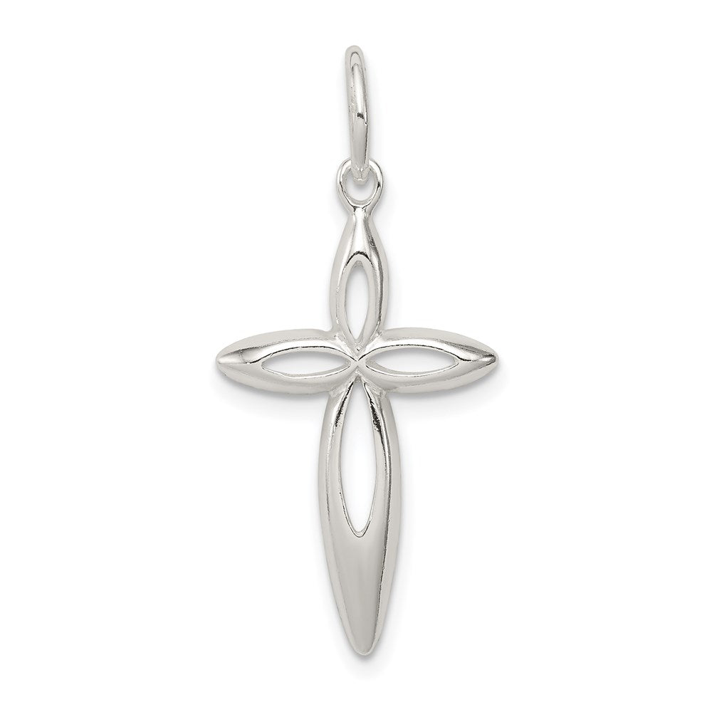Solid;Polished;Open back;Sterling silver