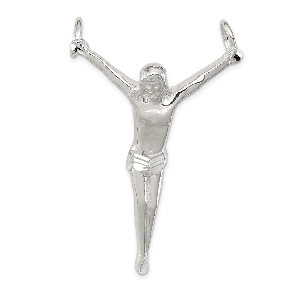 Solid;Casted;Diamond-cut;Polished;Open back;Sterling silver