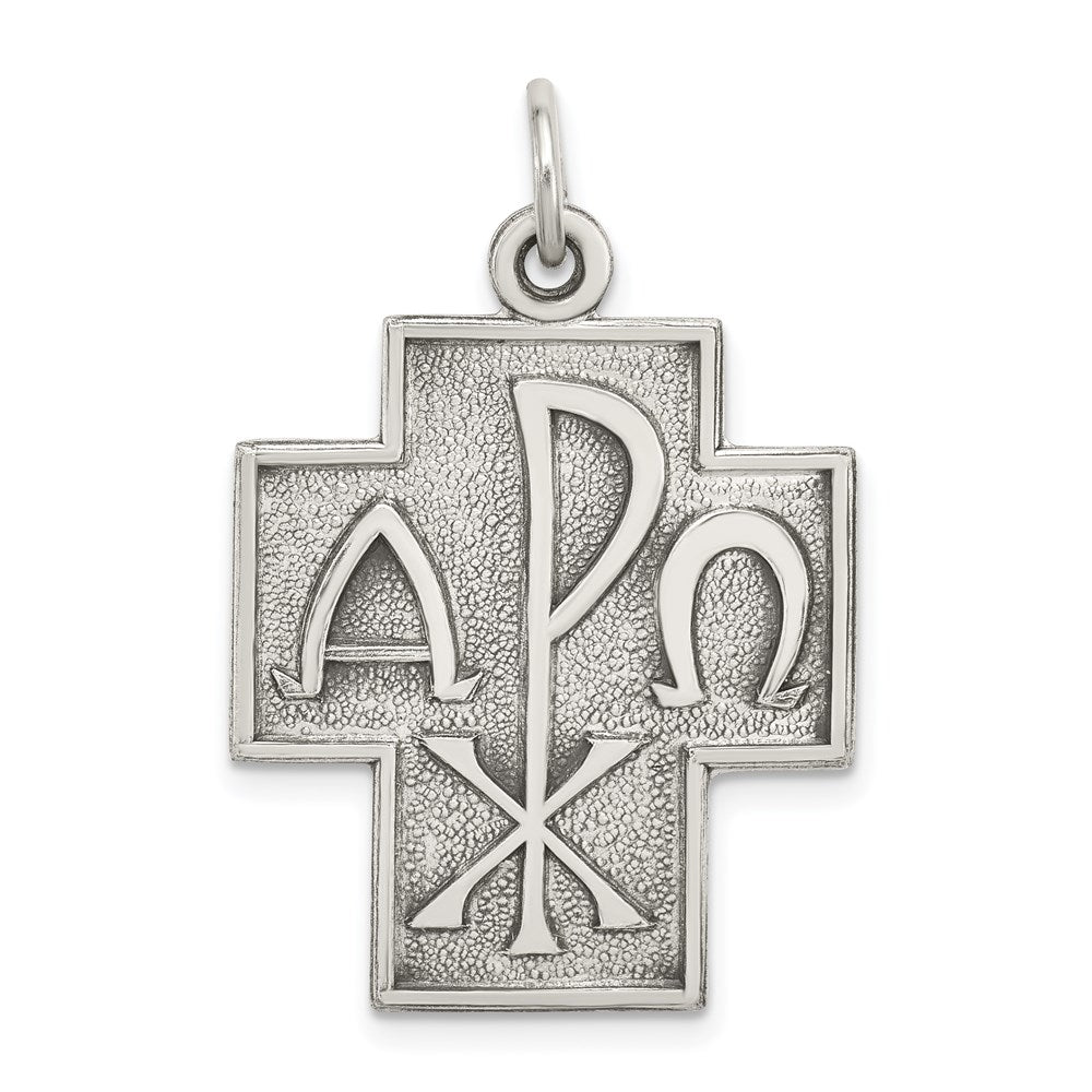 Solid;Satin;Die struck;Antique finish;Sterling silver;Reversible