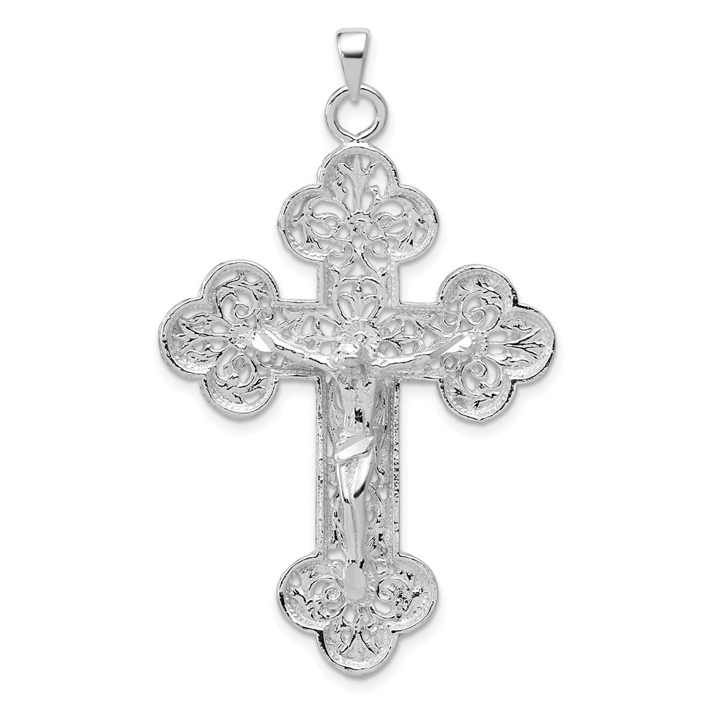 Solid;Casted;Diamond-cut;Polished;Sterling silver
