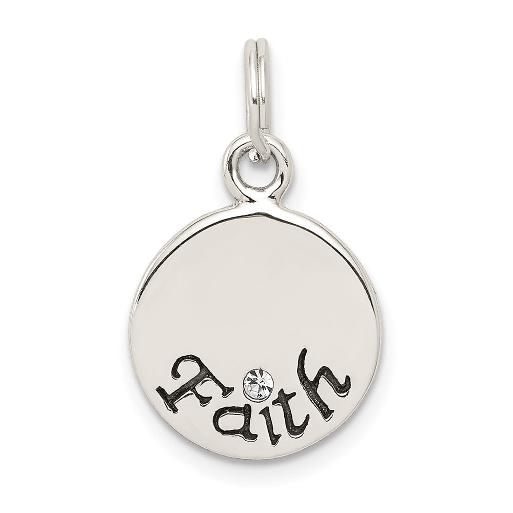 Polished;Sterling silver;Textured back;Antiqued;Stellux crystal