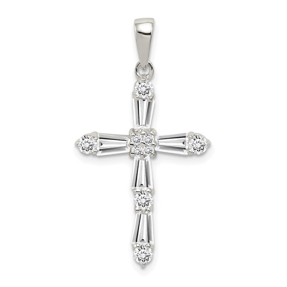 Polished;Flat back;Open back;Sterling silver;CZ