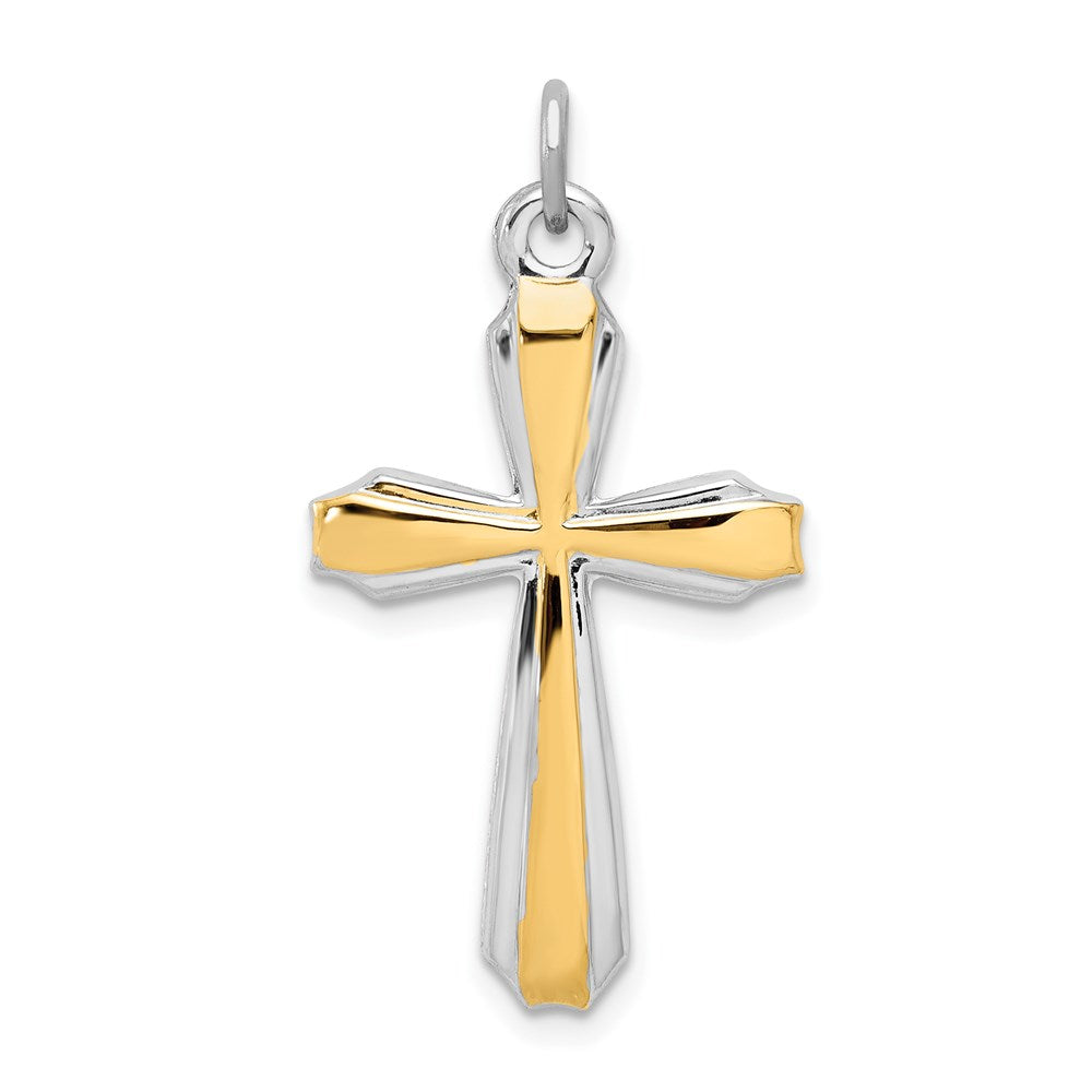 Solid;Polished;Flat back;Polished back;Sterling silver;Gold-plated