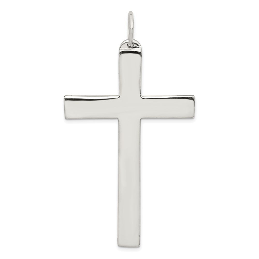 Solid;Polished;Flat back;Engravable;Sterling silver