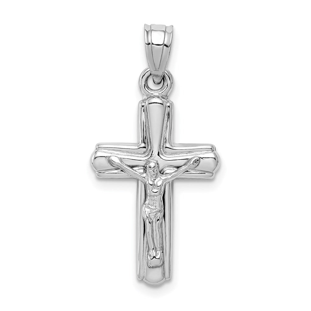 Polished;Hollow;Sterling silver;Reversible;Rhodium-plated