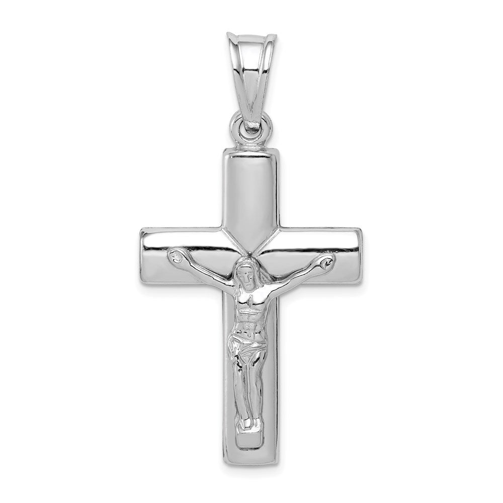 Polished;Hollow;Sterling silver;Reversible;Rhodium-plated