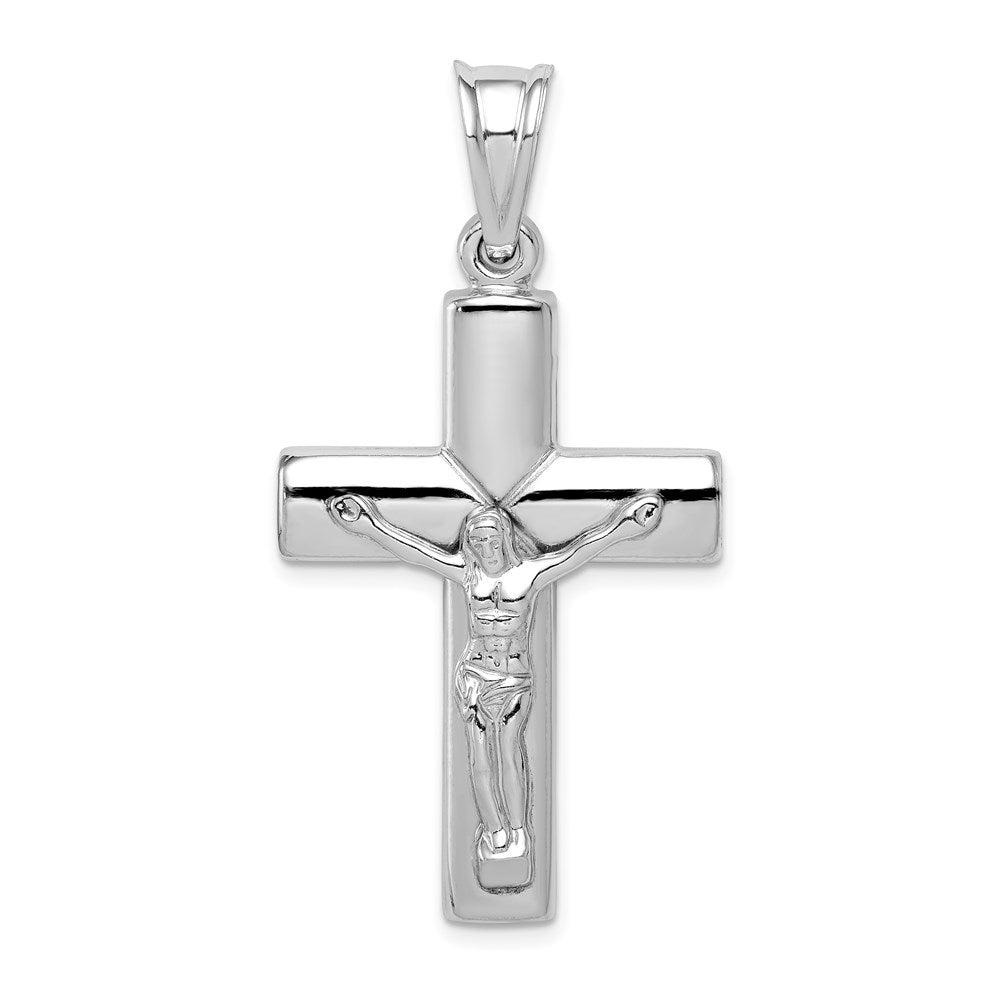 Diamond-cut;Polished;Hollow;Sterling silver;Reversible;Rhodium-plated