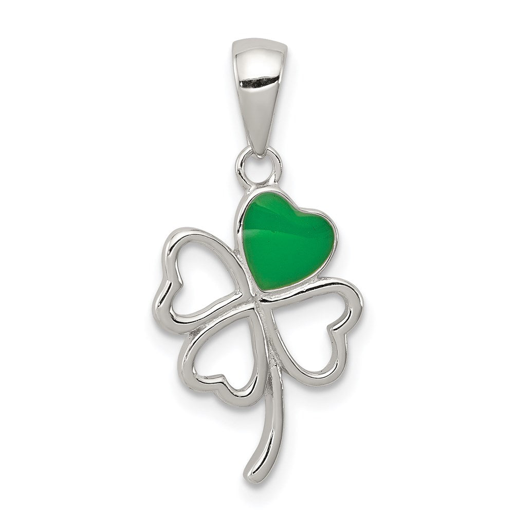 Solid;Polished;Enamel;Sterling silver;Fits up to 3mm