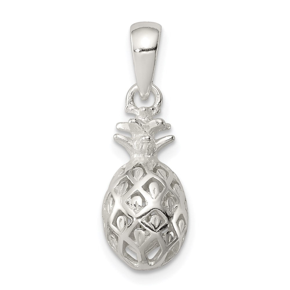 Polished;3-D;Hollow;Sterling silver;Fits up to 3mm
