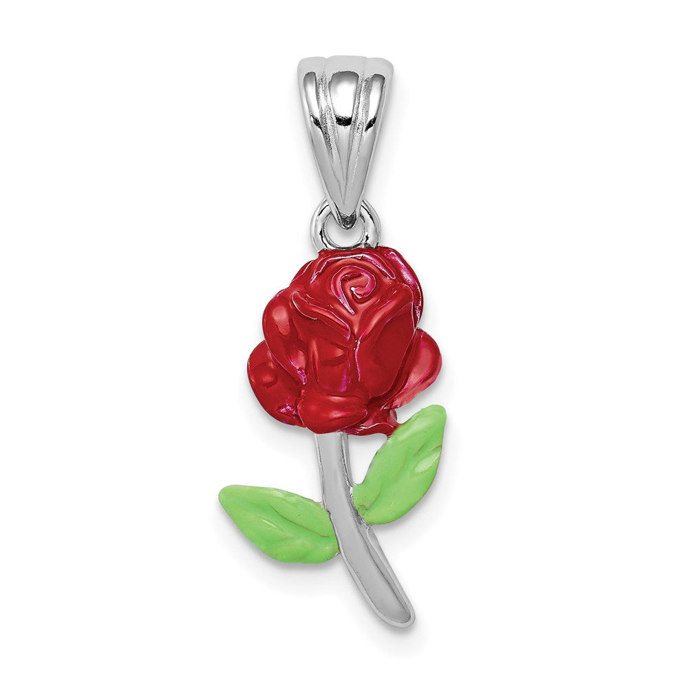 Solid;Polished;Open back;Enamel;Sterling silver