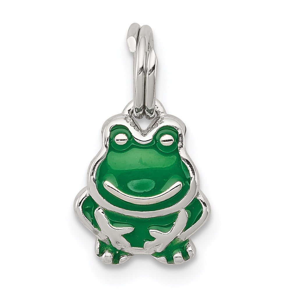 Solid;Polished;Open back;Enamel;Sterling silver;Fits up to 3mm