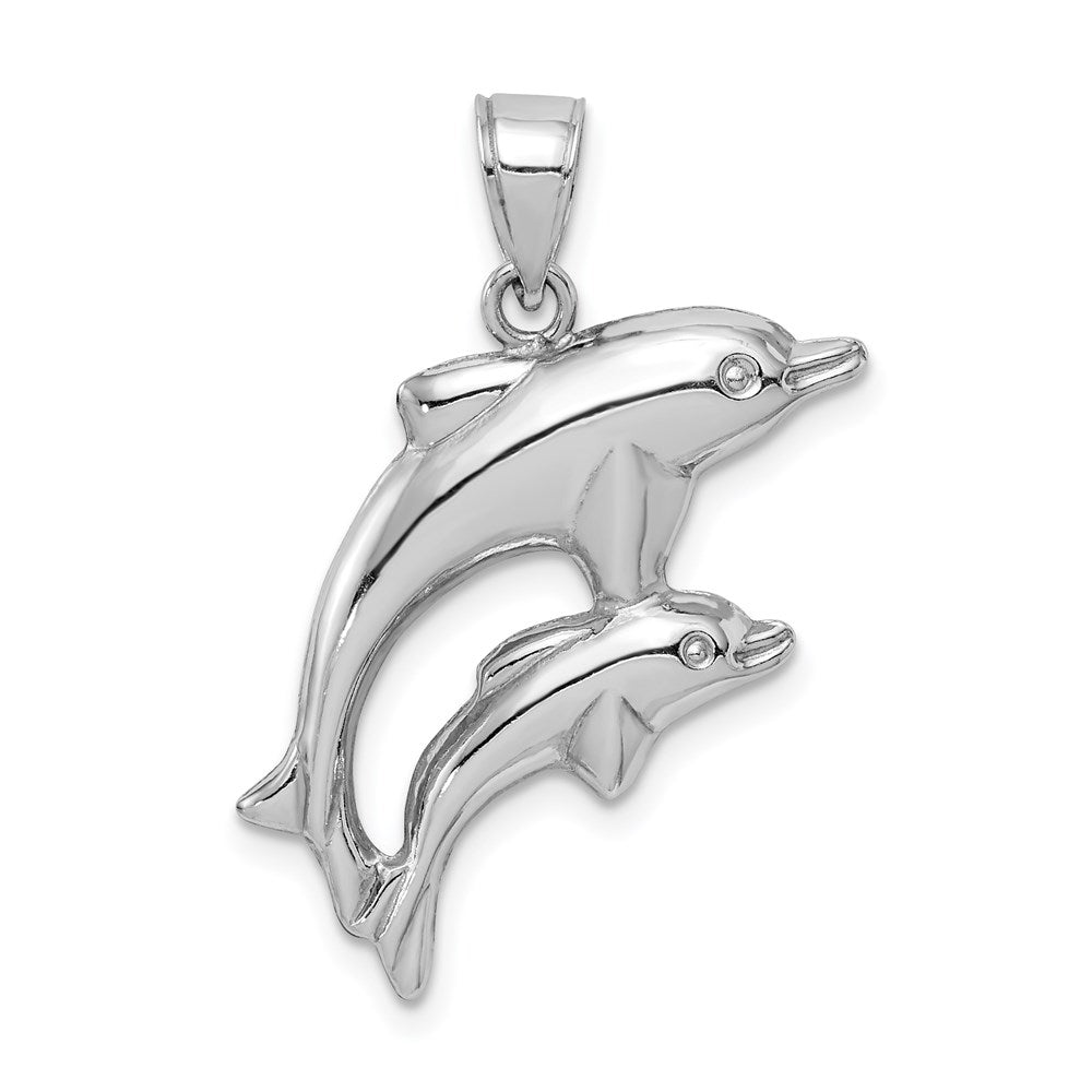 Polished;3-D;Hollow;Sterling silver;Rhodium-plated;Fits up to 3mm
