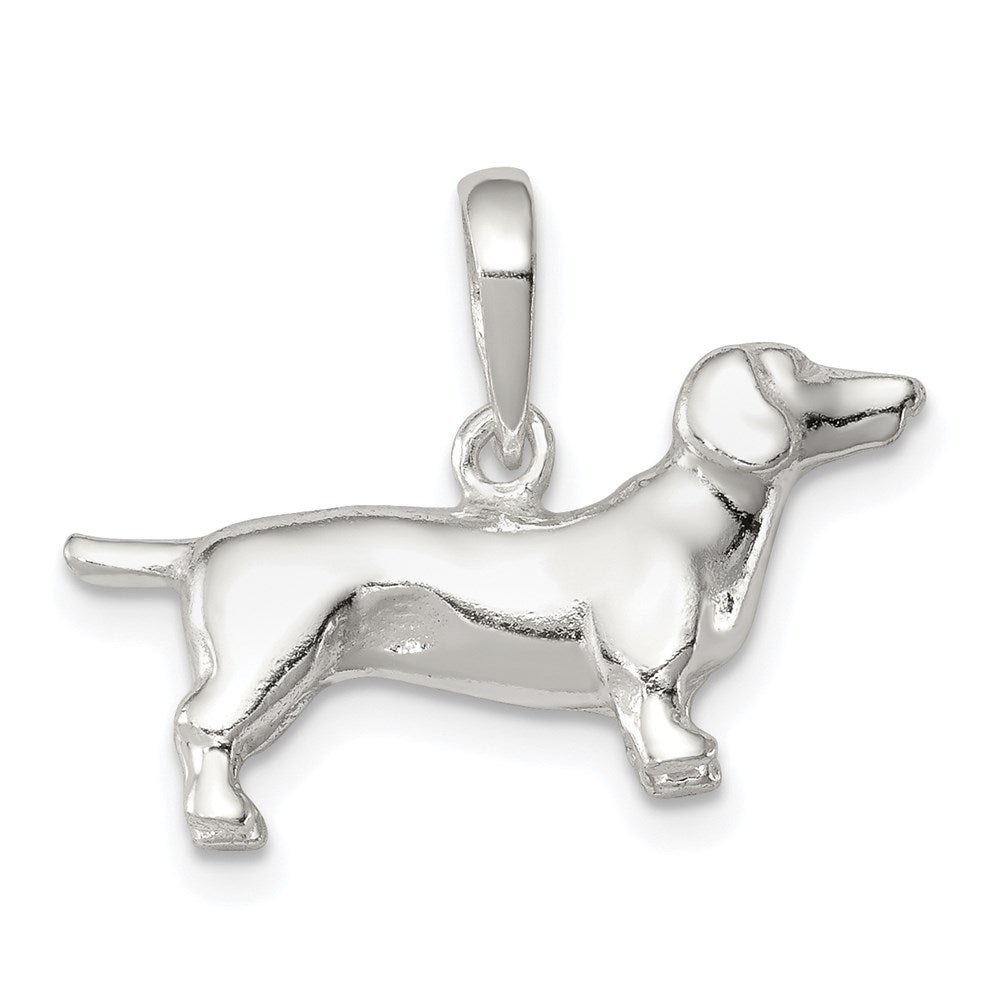 Solid;Polished;3-D;Sterling silver