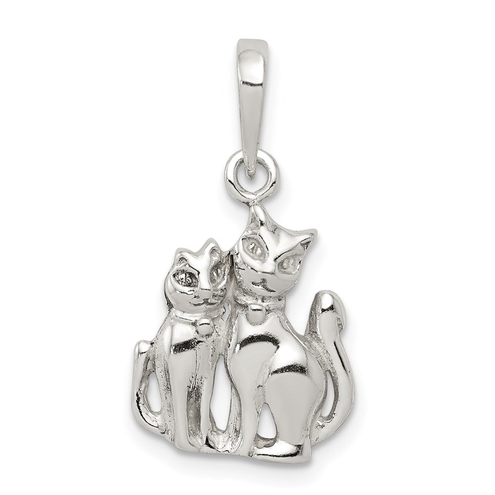 Solid;Casted;Polished;Open back;Sterling silver