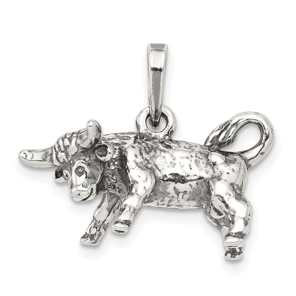 Antique finish;Sterling silver