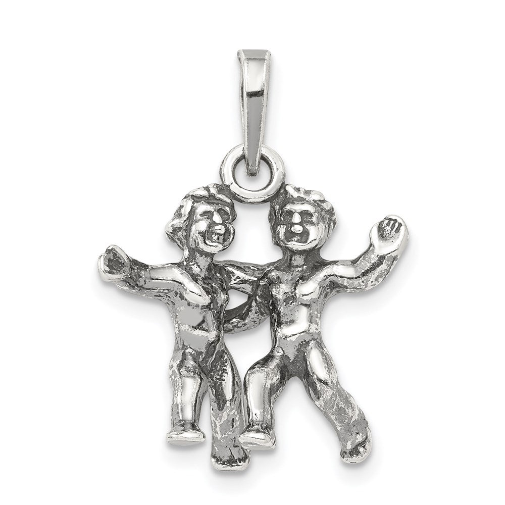 Antique finish;Sterling silver;Fits up to 4mm