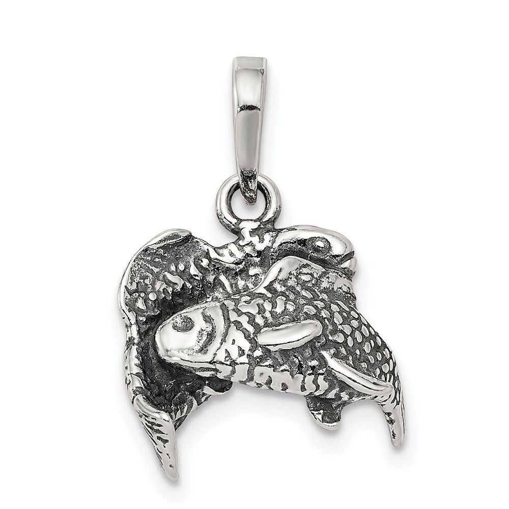 Antique finish;Sterling silver