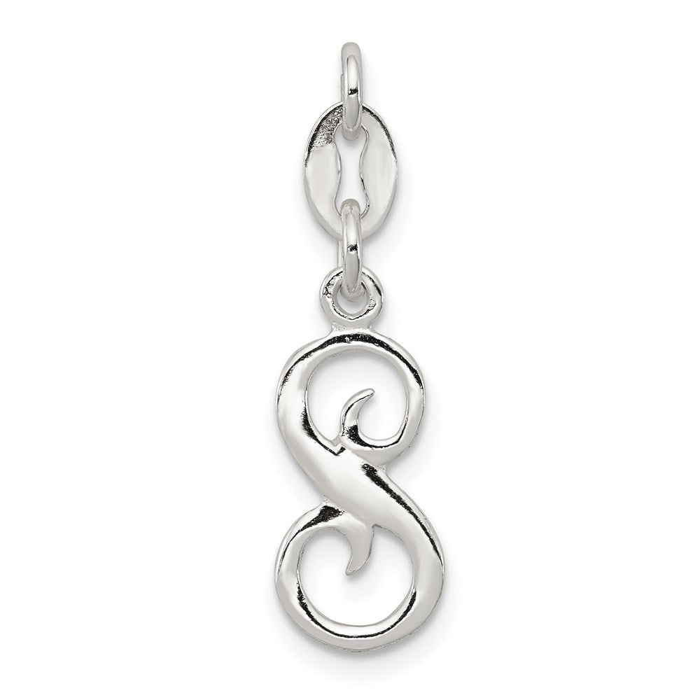 Solid;Casted;Polished;Sterling silver;Chain slide