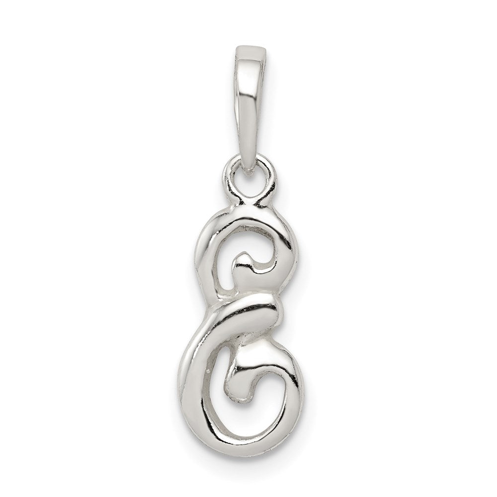 Solid;Casted;Polished;Sterling silver;Fits up to 4mm