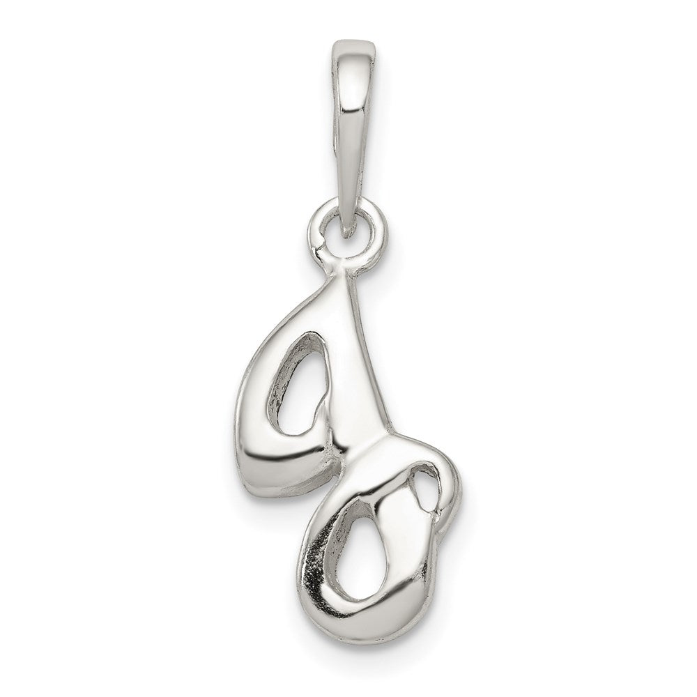 Solid;Casted;Polished;Sterling silver;Fits up to 4mm