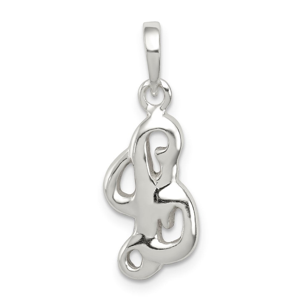 Solid;Casted;Polished;Sterling silver;Fits up to 4mm