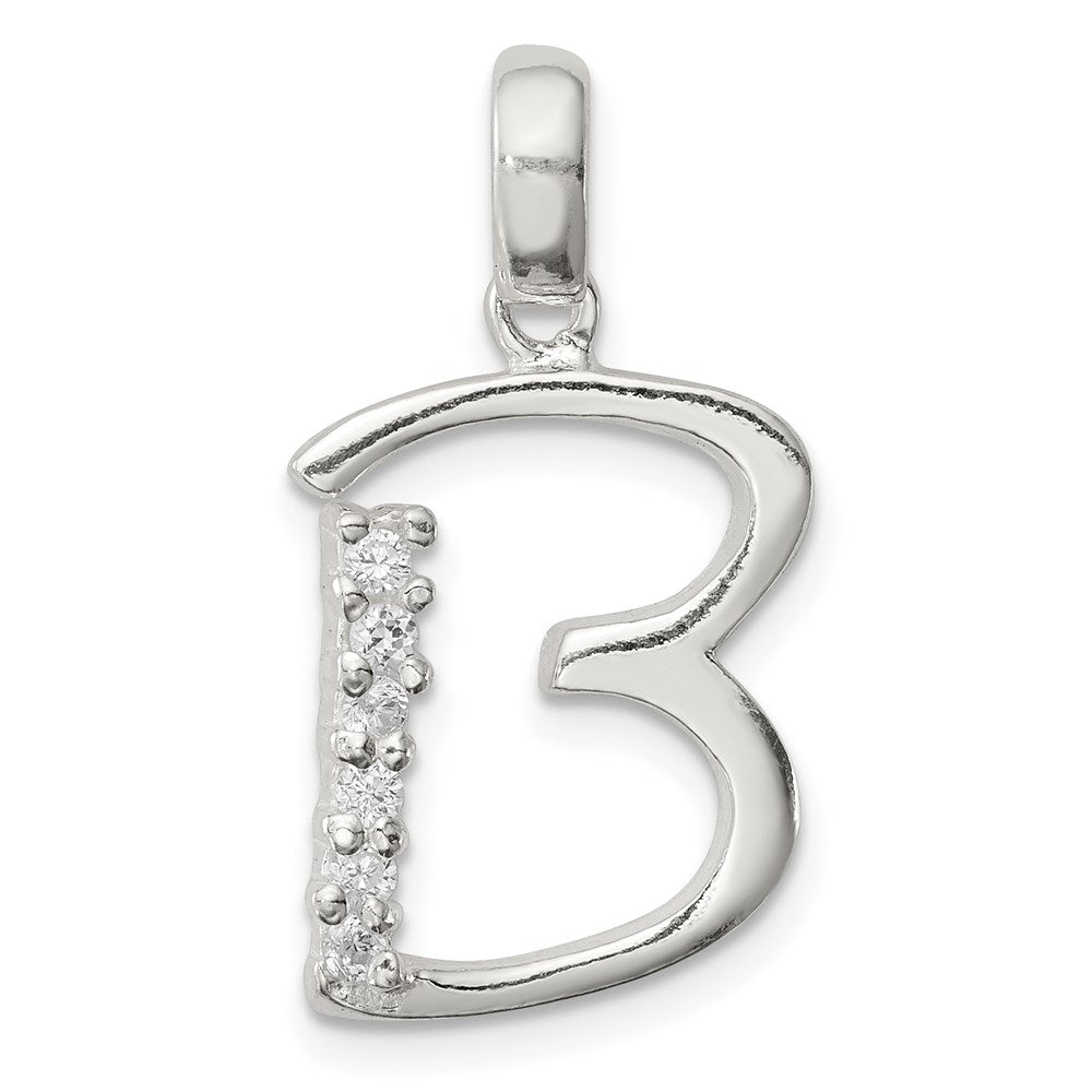 Polished;Sterling silver;CZ;6 stones;Fits up to 4mm