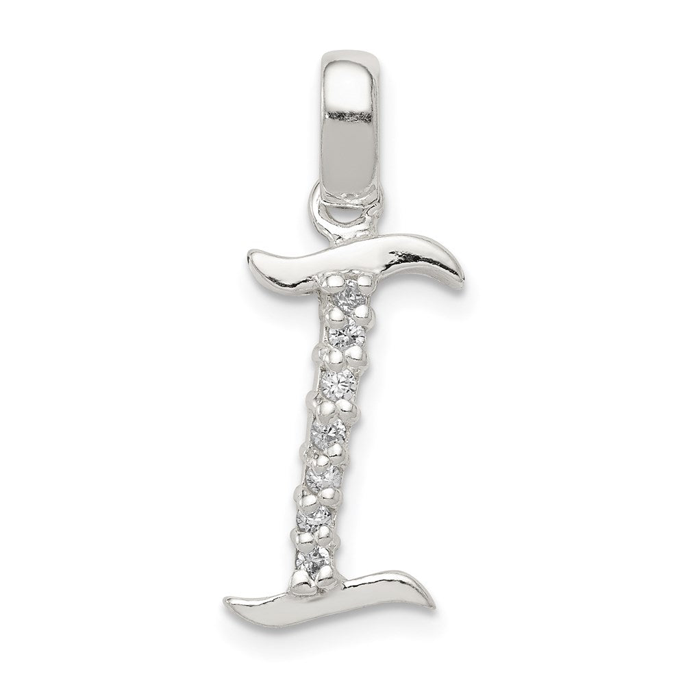 Polished;Sterling silver;CZ;Fits up to 4mm