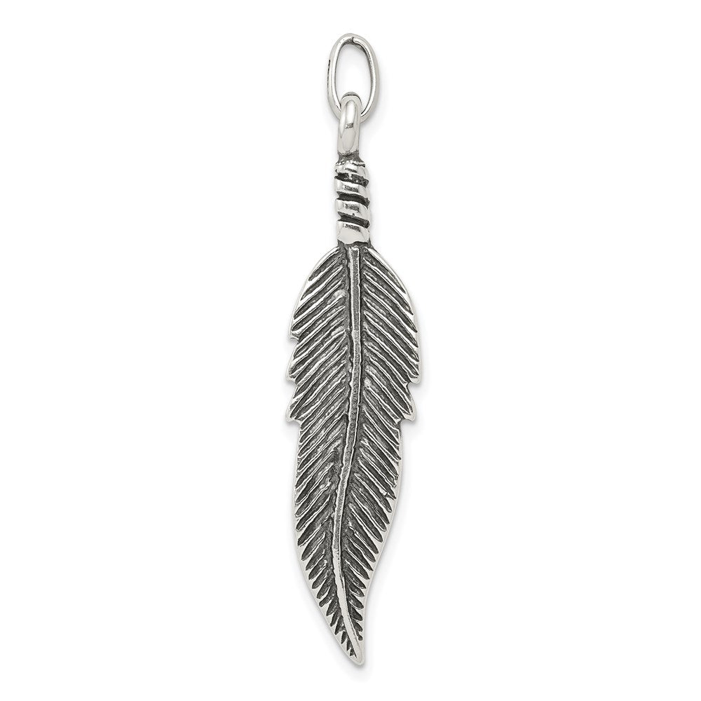 Solid;Casted;3-D;Sterling silver;Antiqued