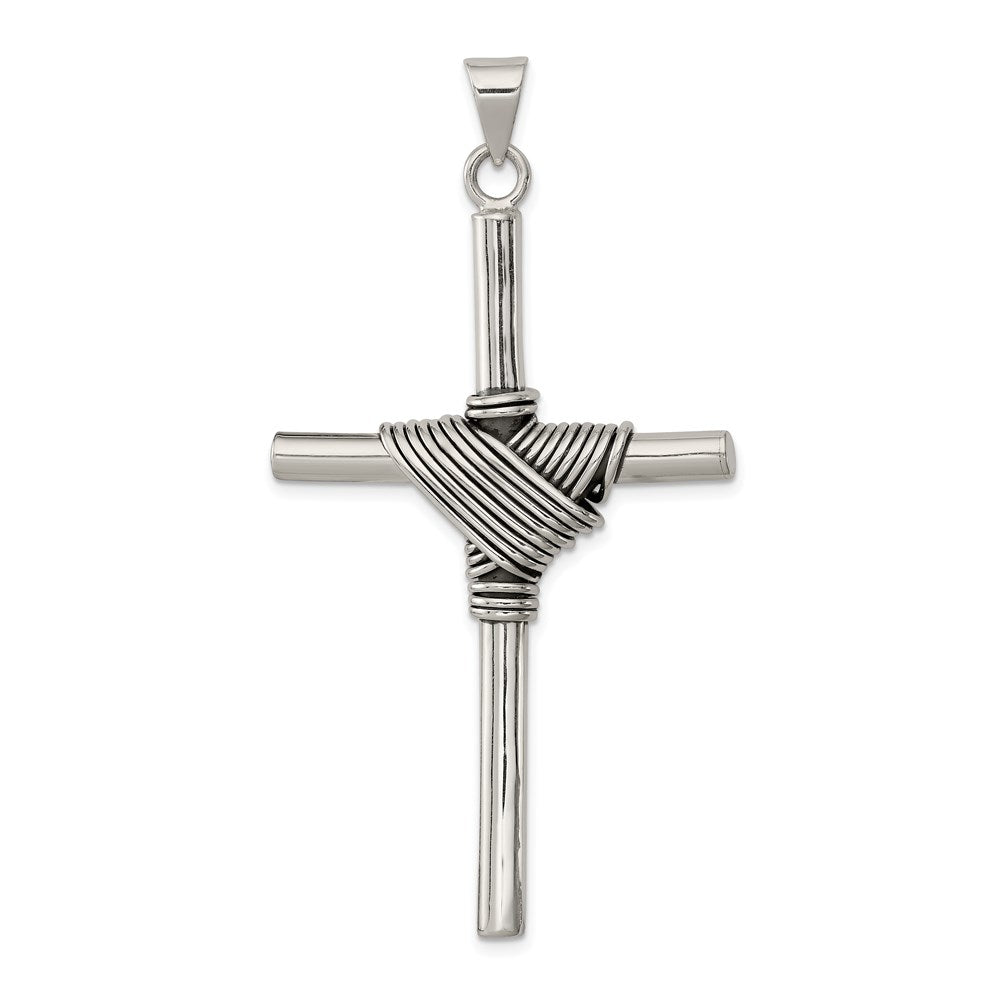 Solid;Polished;Antique finish;Sterling silver;Reversible