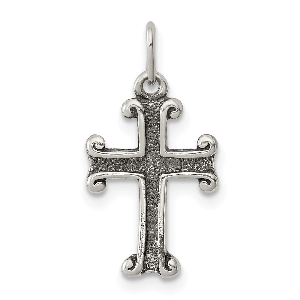 Closed back;Sterling silver;Antiqued