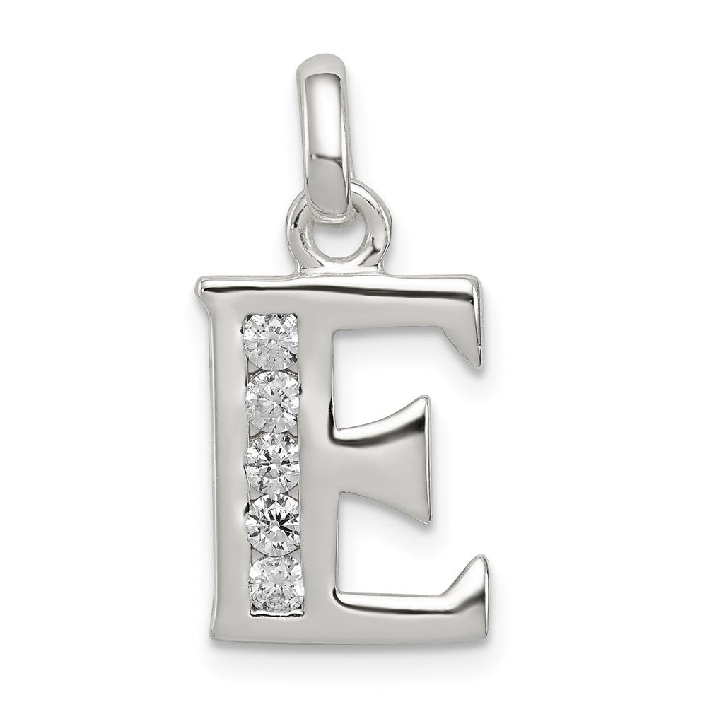 Polished;Sterling silver;CZ;Fits up to 3mm