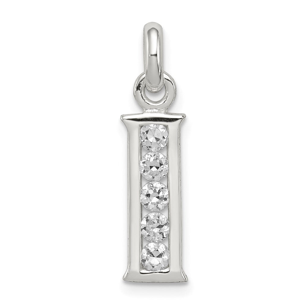 Polished;Sterling silver;CZ;Fits up to 3mm