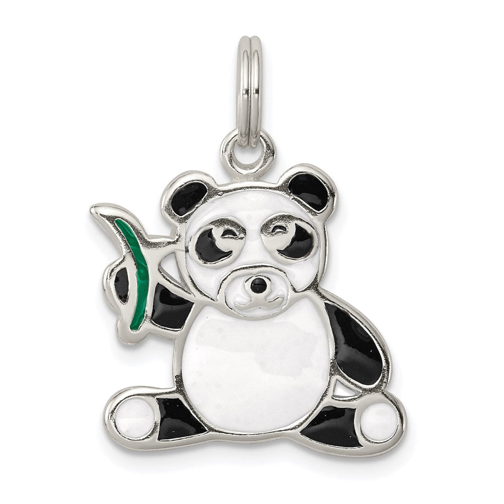 Solid;Polished;Flat back;Enamel;Sterling silver;Textured back