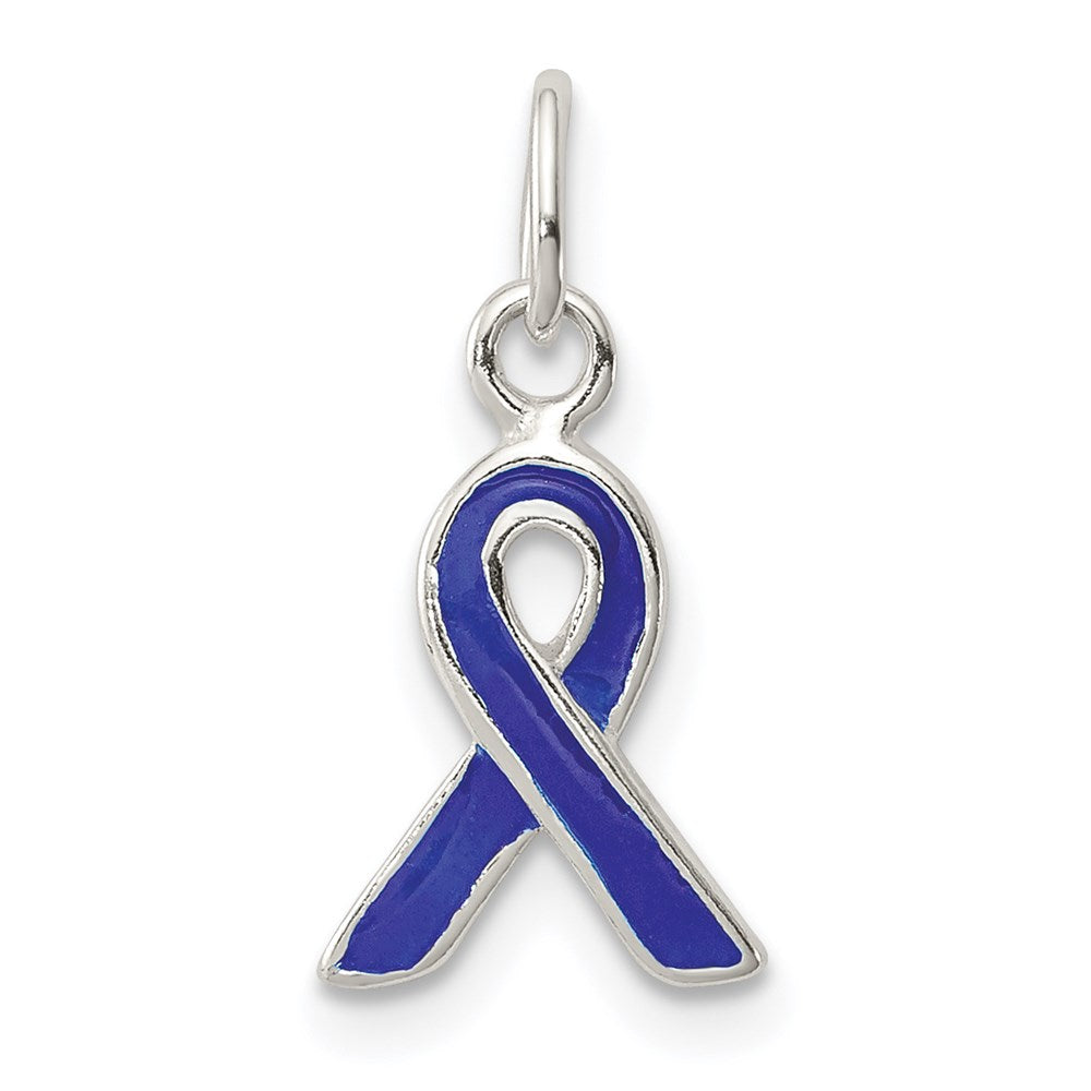 Solid;Polished;Closed back;Enamel;Sterling silver