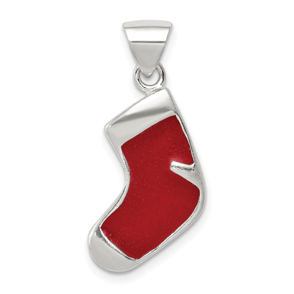 Solid;Polished;Flat back;Enamel;Sterling silver