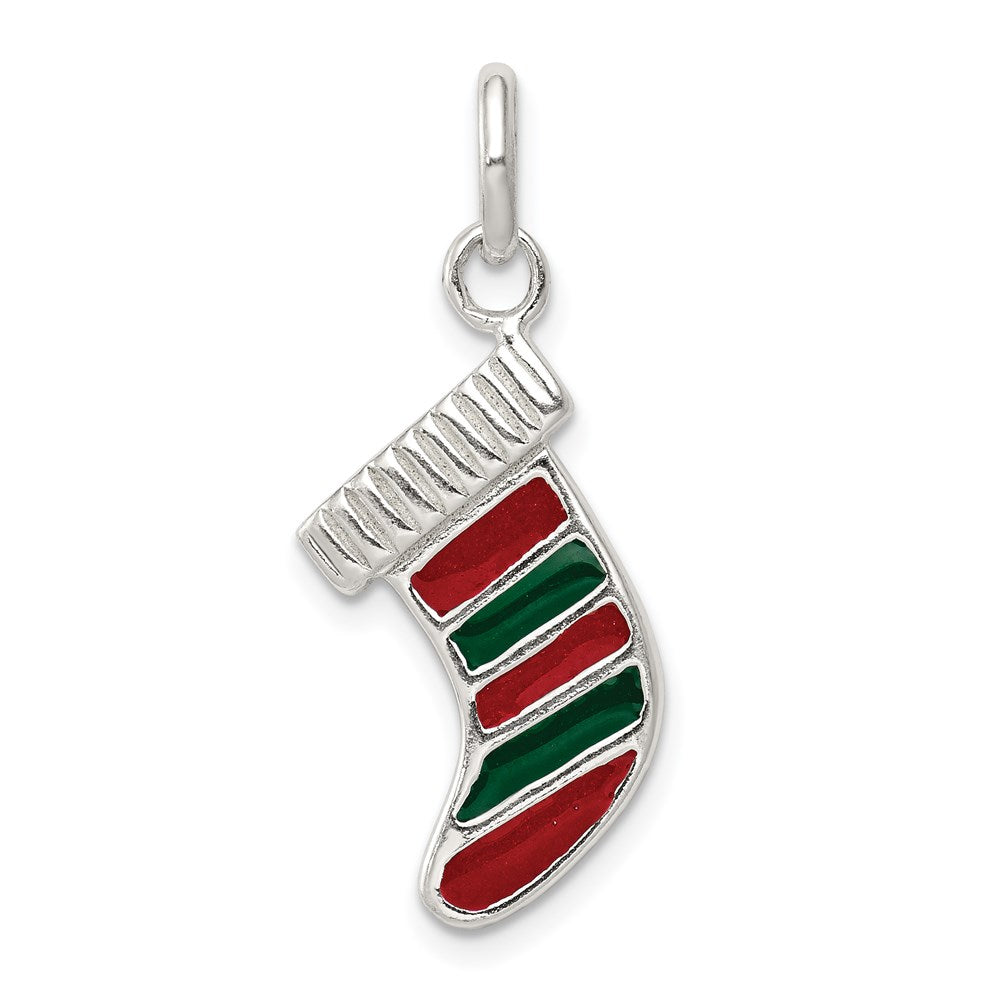 Solid;Polished;Flat back;Closed back;Enamel;Polished back;Sterling silver