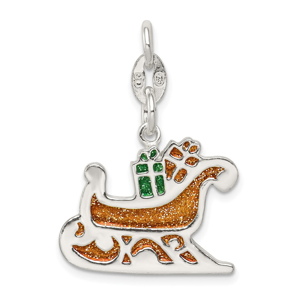 Solid;Polished;Flat back;Enamel;Sterling silver;Textured back