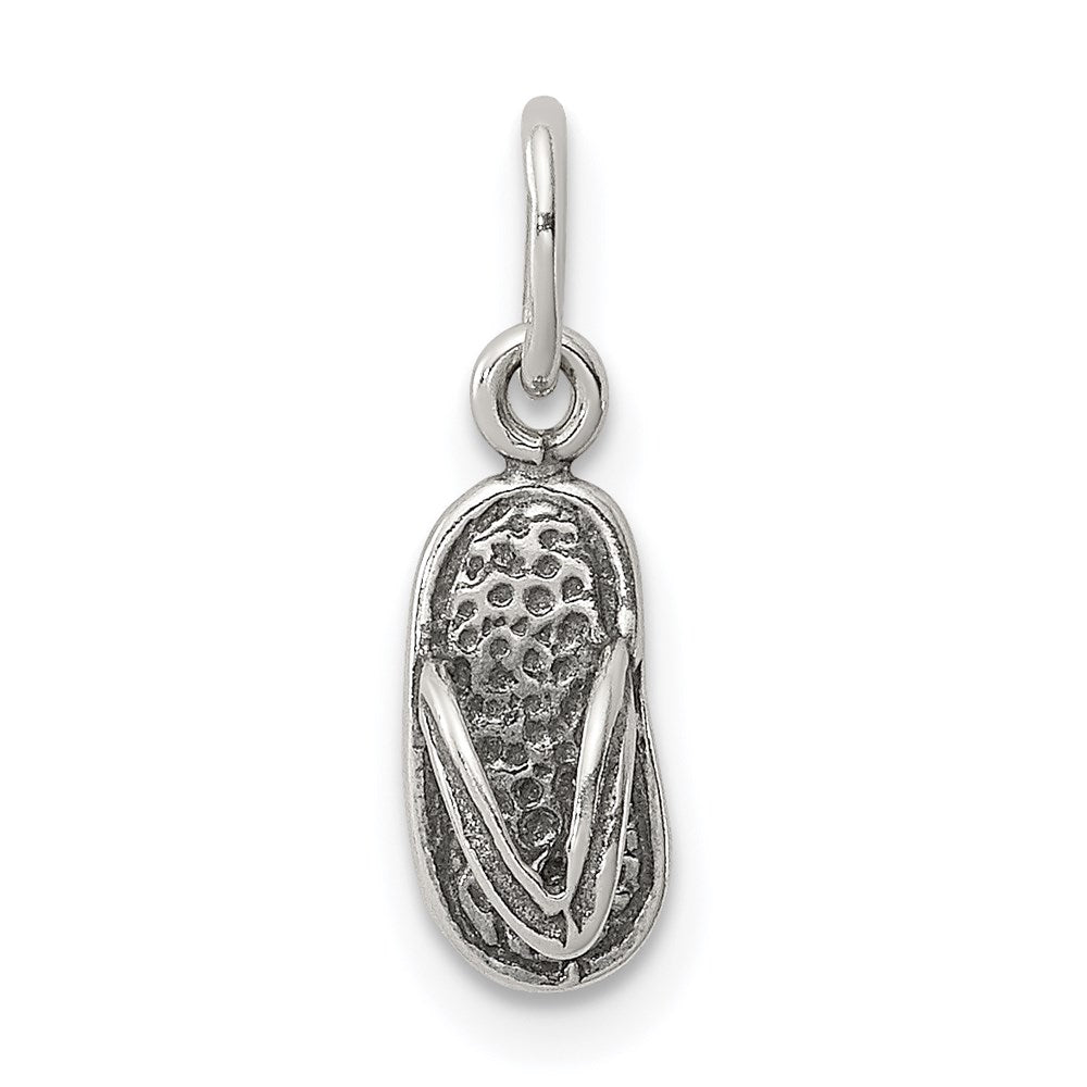 Solid;Casted;Polished;Sterling silver;Antiqued