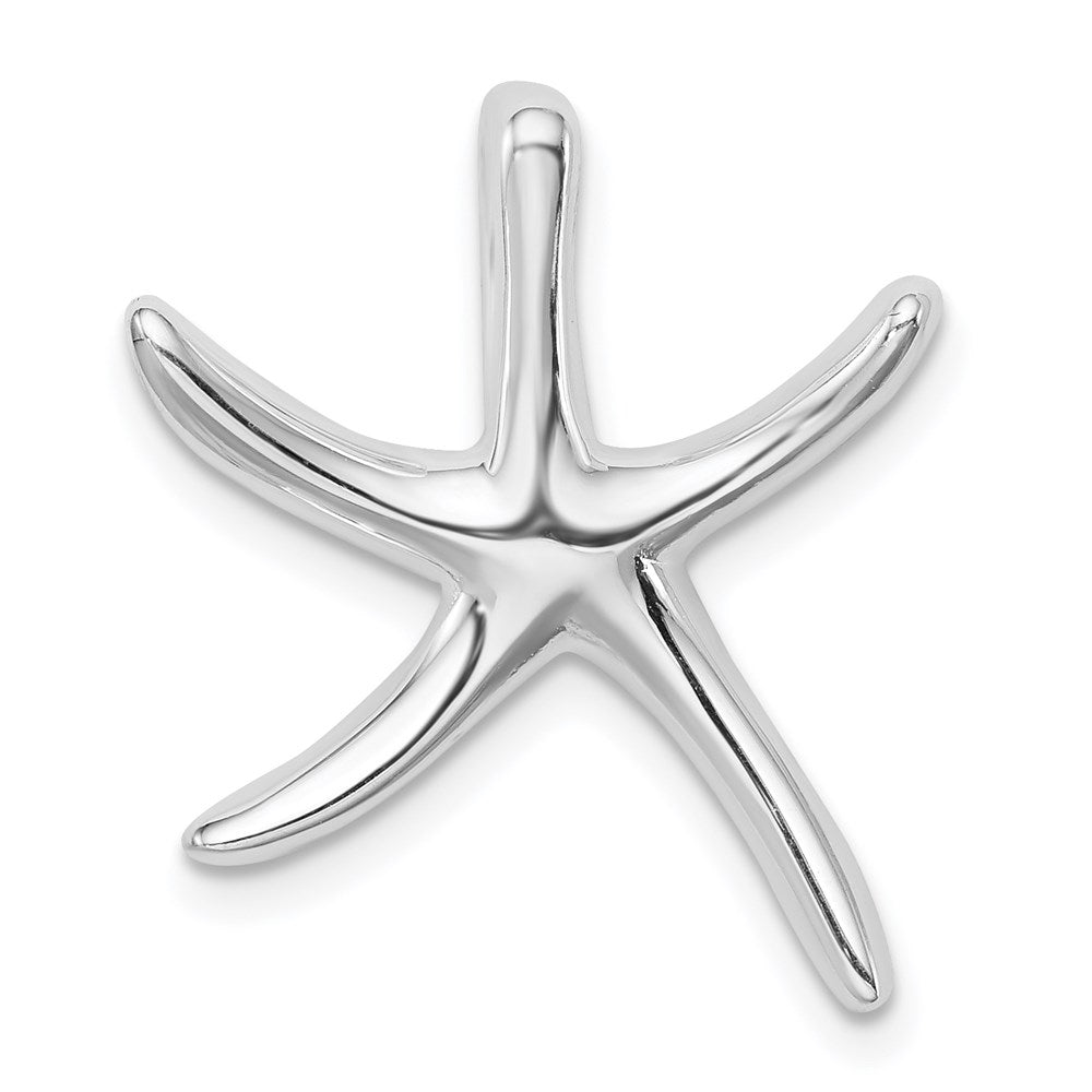 Polished;Polished back;Sterling silver;Rhodium-plated;Hidden bail;Fits up to 2mm