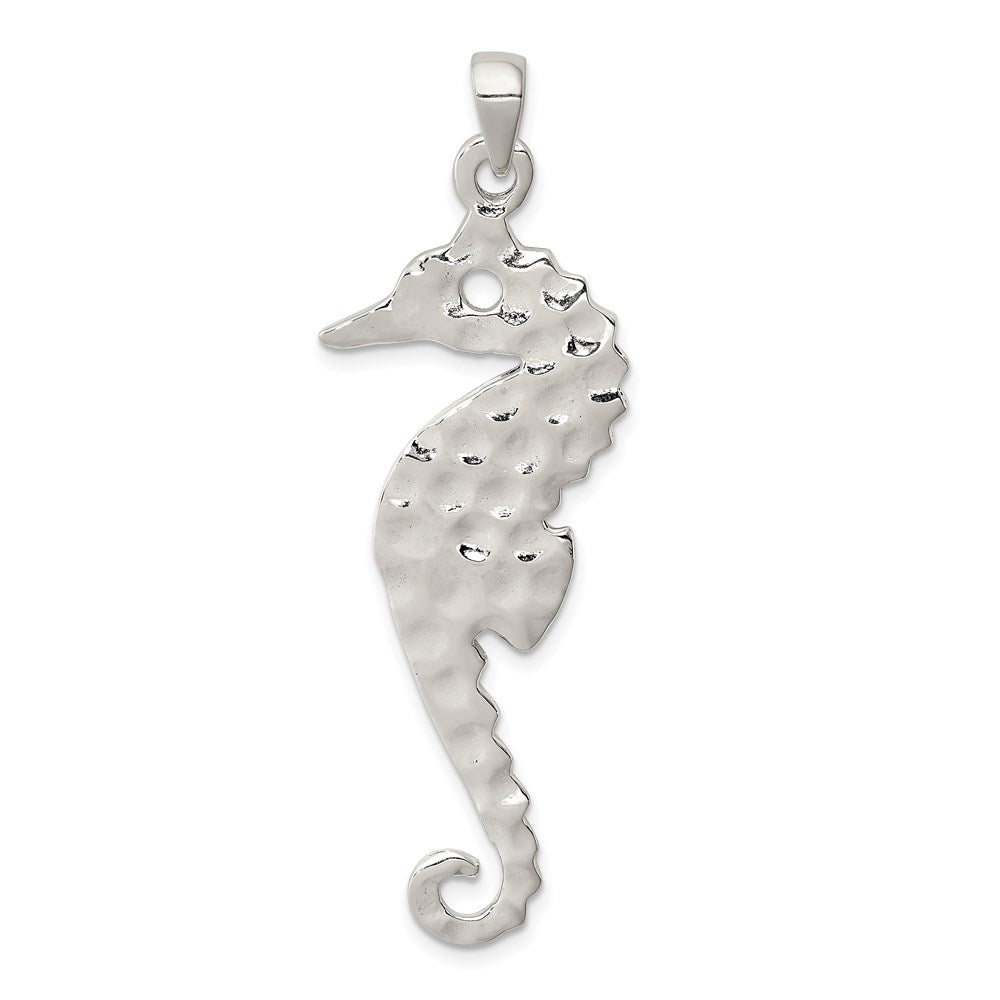 Solid;Polished;Sterling silver;Hammered;Flat;Fits up to 6mm