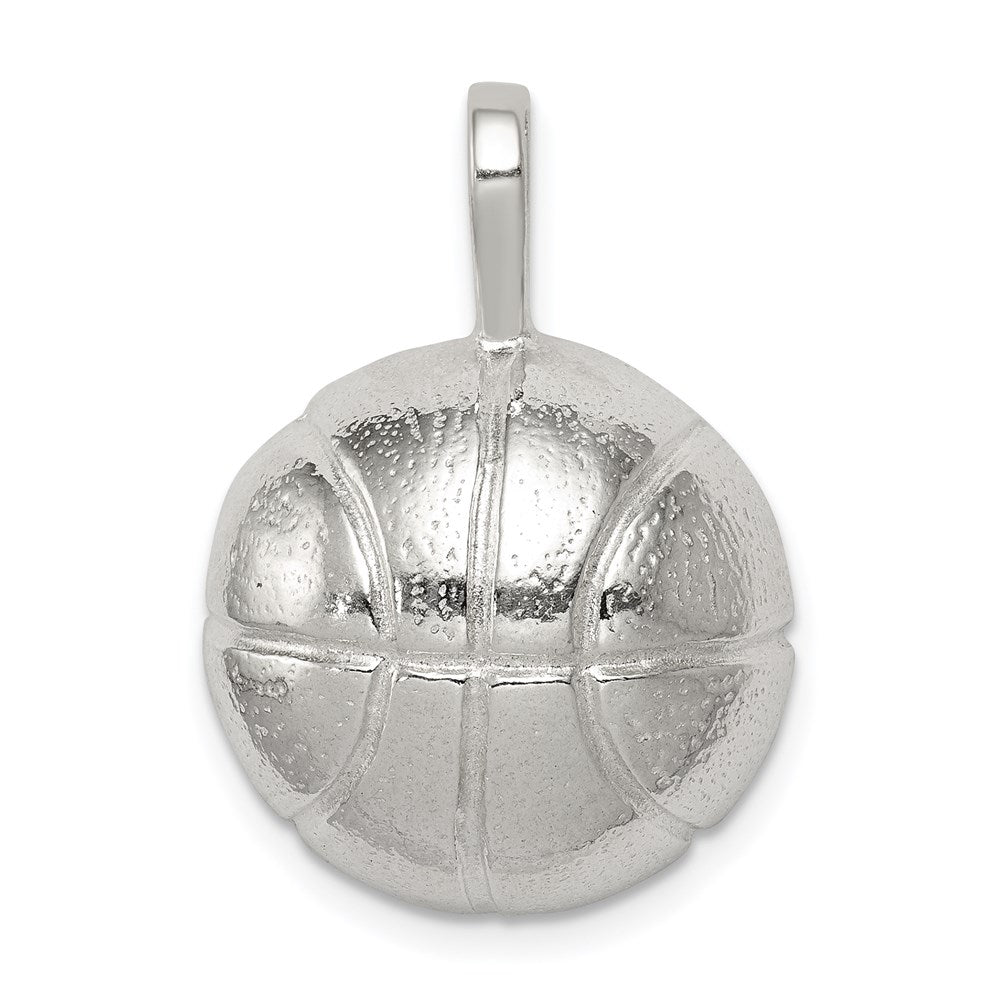 Solid;Casted;Polished;3-D;Open back;Sterling silver